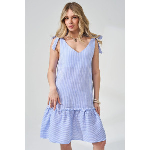 Сарафан женский "Ривьера" 2477-Мус муслин (р-ры: 44-48) голубой