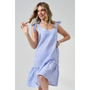 Сарафан женский "Ривьера" 2477-Мус муслин (р-ры: 44-48) голубой