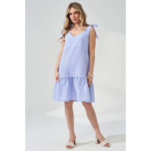 Сарафан женский "Ривьера" 2477-Мус муслин (р-ры: 44-48) голубой