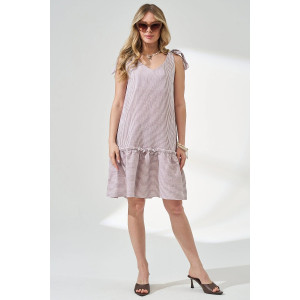 Сарафан женский "Ривьера" 2477-Мус муслин (р-ры: 44-48) бежевый