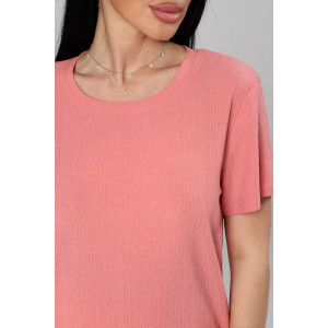 Костюм двойка женский М-1045 жатка (р-ры: 48-50) персик