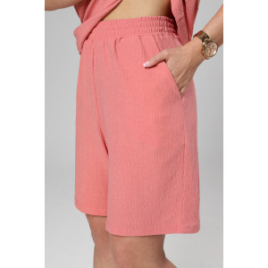 Костюм двойка женский М-1045 жатка (р-ры: 48-50) персик