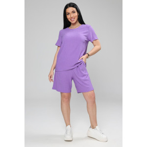 Костюм двойка женский М-1045 жатка (р-ры: 48-50) лаванда