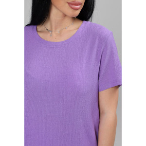 Костюм двойка женский М-1045 жатка (р-ры: 48-50) лаванда