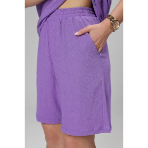 Костюм двойка женский М-1045 жатка (р-ры: 48-50) лаванда