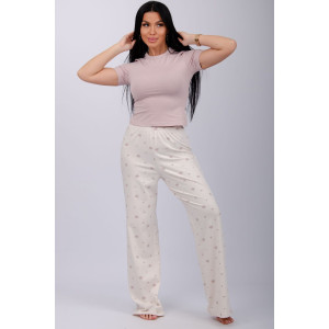 Пижама женская "Флоранс" кулирка с лайкрой (р-ры: 44-54)