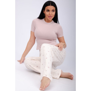 Пижама женская "Флоранс" кулирка с лайкрой (р-ры: 44-54)