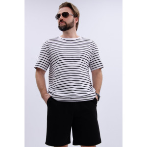 Костюм двойка мужской "Джек" кулирка-футер (р-ры: 48-58) черный