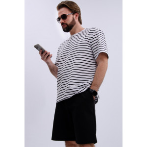 Костюм двойка мужской "Джек" кулирка-футер (р-ры: 48-58) черный