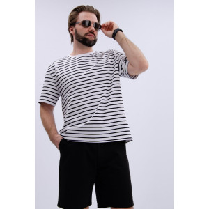 Костюм двойка мужской "Джек" кулирка-футер (р-ры: 48-58) черный