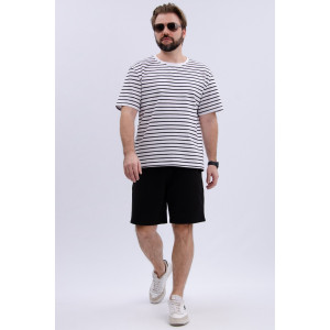 Костюм двойка мужской "Джек" кулирка-футер (р-ры: 48-58) черный