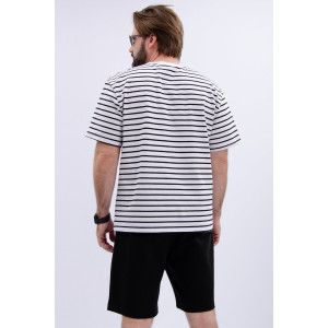 Костюм двойка мужской "Джек" кулирка-футер (р-ры: 48-58) черный