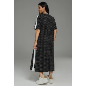 Платье женское "Либретта" футер 2-х нитка с лайкрой (р-ры: 48-58) черный