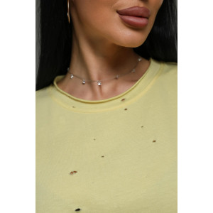 Футболка женская "Винтаж" кулирка пенье деворе (р-ры: 48-58) желтый