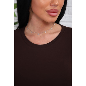 Футболка женская 01078 кулирка с лайкрой (р-ры: 44-54) коричневый