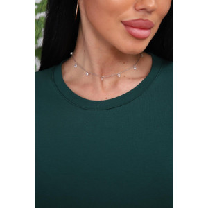 Футболка женская 01078 кулирка с лайкрой (р-ры: 44-54) зеленый