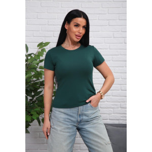 Футболка женская 01078 кулирка с лайкрой (р-ры: 44-54) зеленый