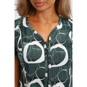 Халат женский "Юлия" Х1 кулирка (р-ры: 46-60) зеленый