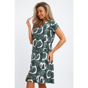 Халат женский "Юлия" Х1 кулирка (р-ры: 46-60) зеленый