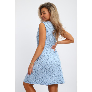 Сорочка женская "Адель" М234 кулирка (р-ры: 46-60) голубой