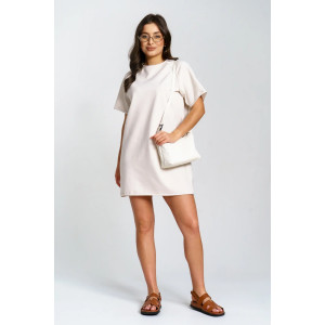 Платье женское "Аура" футер 2-х нитка (р-ры: 44-54) бежевый