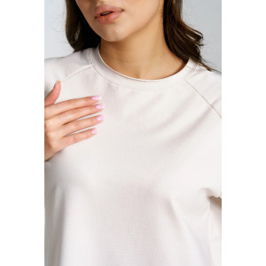 Платье женское "Аура" футер 2-х нитка (р-ры: 44-54) бежевый