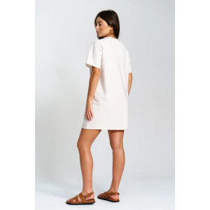 Платье женское "Аура" футер 2-х нитка (р-ры: 44-54) бежевый