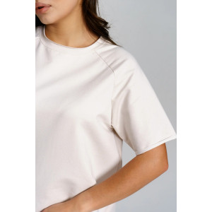 Платье женское "Аура" футер 2-х нитка (р-ры: 44-54) бежевый