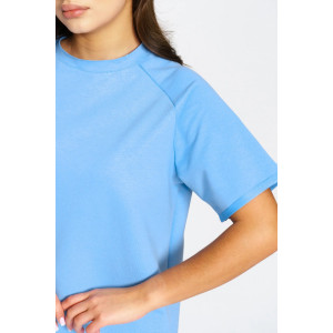 Платье женское "Аура" футер 2-х нитка (р-ры: 44-54) голубой