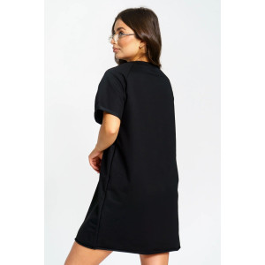 Платье женское "Аура" футер 2-х нитка (р-ры: 44-54) черный