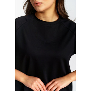 Платье женское "Аура" футер 2-х нитка (р-ры: 44-54) черный