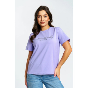 Футболка женская "Флеш" кулирка (р-ры: 44-66) лаванда