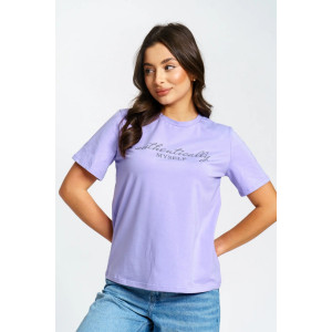 Футболка женская "Флеш" кулирка (р-ры: 44-66) лаванда