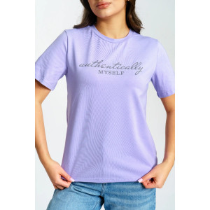 Футболка женская "Флеш" кулирка (р-ры: 44-66) лаванда