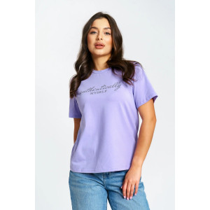 Футболка женская "Флеш" кулирка (р-ры: 44-66) лаванда