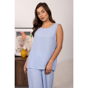 Костюм двойка женский 2158/3 жатка кантри (р-ры: 48-58) голубой