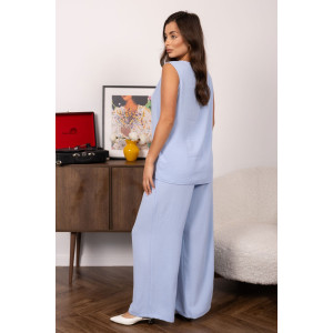 Костюм двойка женский 2158/3 жатка кантри (р-ры: 48-58) голубой