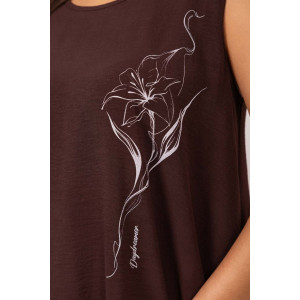 Платье женское 2162 жатка кантри (р-ры: 50-64) коричневый