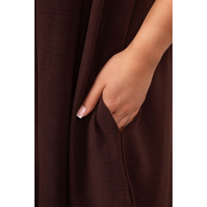 Платье женское 2162 жатка кантри (р-ры: 50-64) коричневый