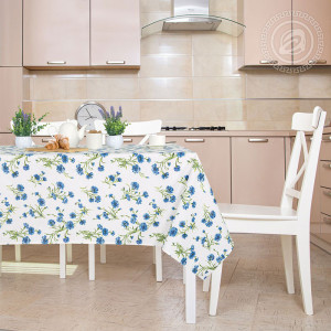 Скатерть из рогожки "Васильки"