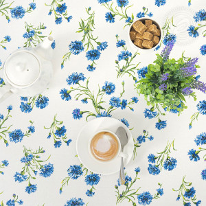 Скатерть из рогожки "Васильки"