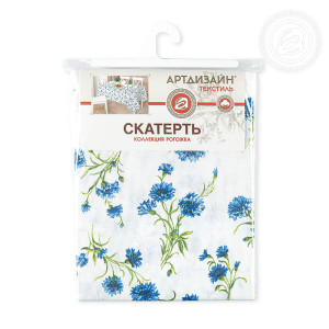 Скатерть из рогожки "Васильки"