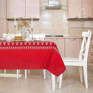 Скатерть из рогожки "Народные узоры"