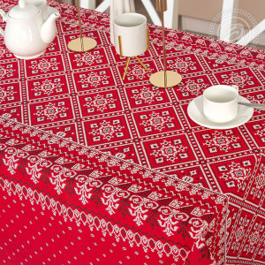 Скатерть из рогожки "Народные узоры"