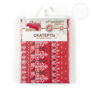 Скатерть из рогожки "Народные узоры"