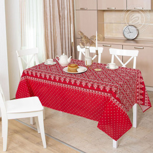 Скатерть из рогожки "Народные узоры"