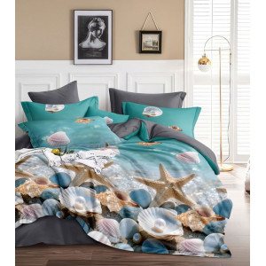 Постельное белье зима-лето поплин стеганый с окантовкой ЗЛПО31-1491