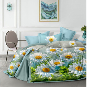 Постельное белье зима-лето поплин стеганый с окантовкой ЗЛПО31-1490