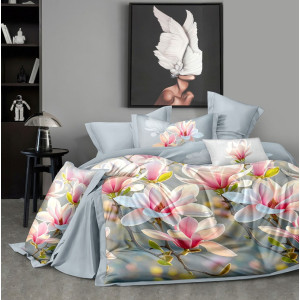 Постельное белье зима-лето поплин стеганый с окантовкой ЗЛПО31-1489