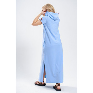 Платье-мантия женское 970 кулирка с лайкрой пенье (р-ры: 44-58) голубой Платье-мантия женское 970 кулирка с лайкрой пенье (р-ры: 44-58) голубой